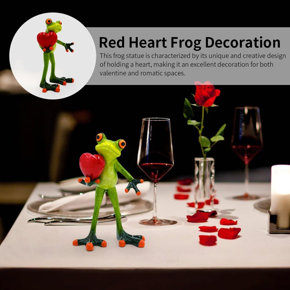 Frog Figurine Home Decor Gift for Women Mom Girl Collectible Statue Office Desk Table Shelf
