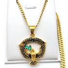 Stainless Steel. Dove Symbol Spirit Pendant Chain Necklace Peace Making