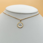 Two Tone 18K Gold Plated First Holy Communion Chalice Small Pendant