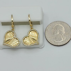14K Gold Plated Elegant CZ Heart Set Pendant, Earrings & Chain