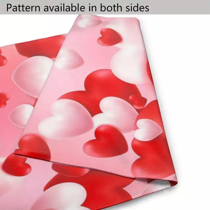 Happy Valentines Day Garden Flag 12.5"X18" Double Sided Hearts