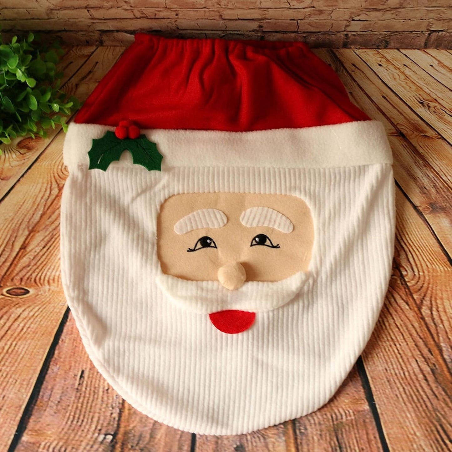 Christmas Santa Claus Toilet Seat Cover, Bath Bathroom Home Decoration Smile Santa Claus Toilet Seat Cover Decors