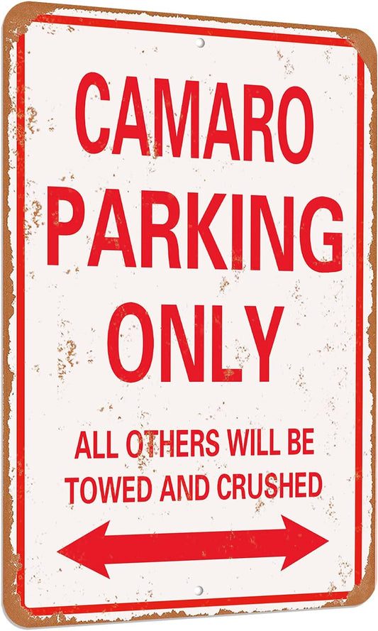 Car Parking only vintage look funny mental tin sign-8 X 12 inches