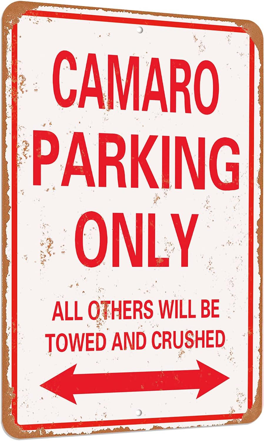 Car Parking only vintage look funny mental tin sign-8 X 12 inches