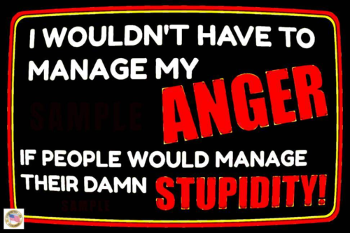 ANGER MANAGEMENT! MADE IN USA METAL SIGN 8X12 FUNNY MAN CAVE BAR OFFICE BUSINESS