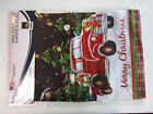 12x18 12"x18" Merry Christmas Snow Truck Holidays Vertical Sleeve Flag Garden