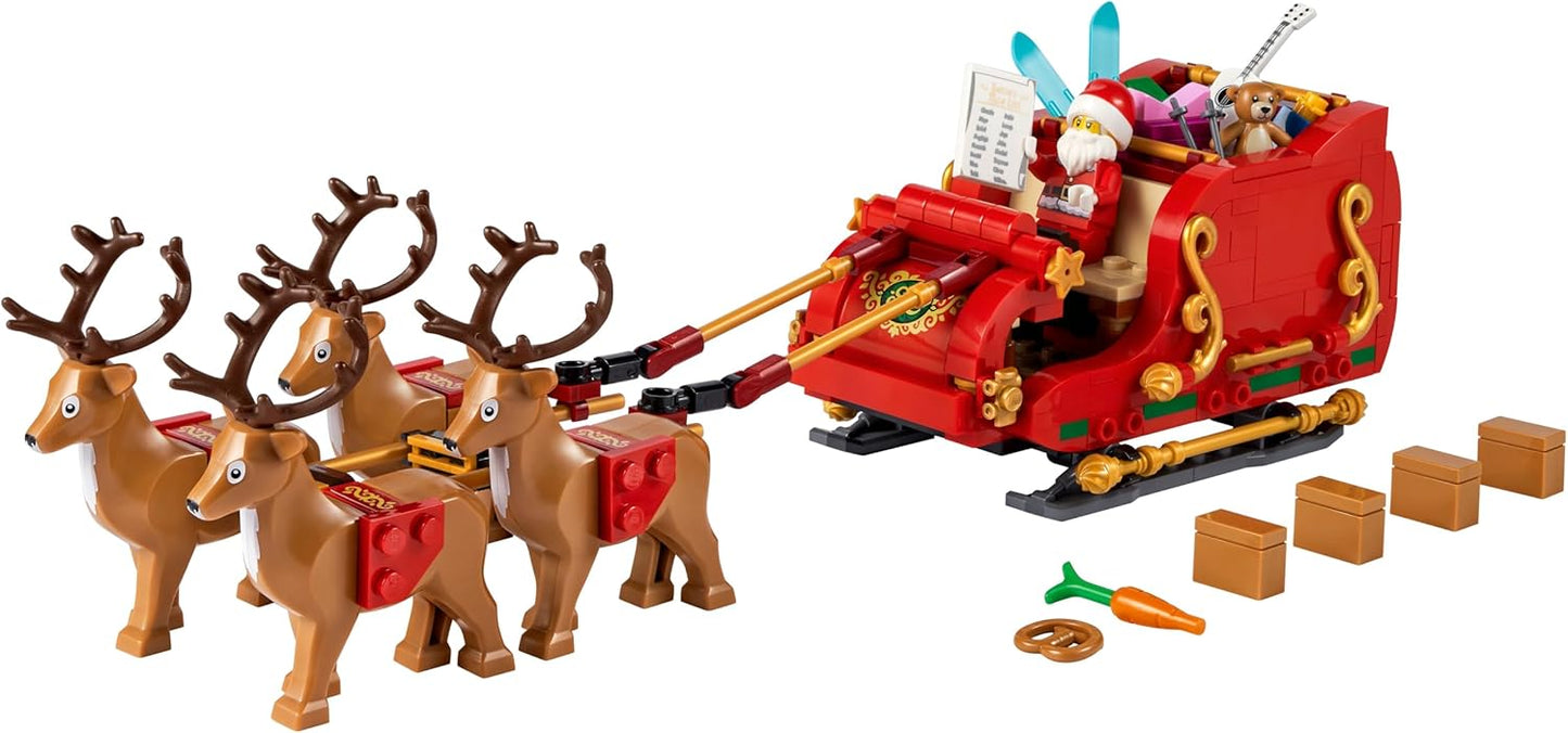 LEGO Santa’s Sleigh Christmas Toy Building Set for Kids Ages 9-13, Comes with a Santa Figurine & Reindeer