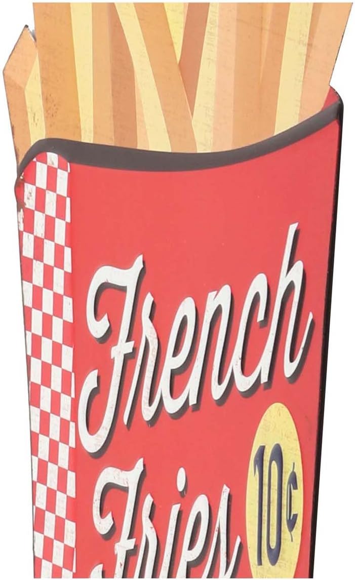 Vintage Diner French Fries Sign for Kitchen or Man Cave