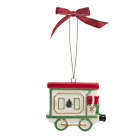 Christmas Tree 3 Piece Ornament Train Set, Hanging Ornament