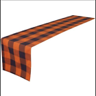 Table Runner Orange & Black Buffalo Check Plaid 13 x 71" Holiday Home Decor