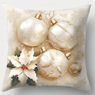 Holliday Pillow Covers 4pcs Set Gold Christmas Decoration Pillowcase For Home