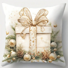 Holliday Pillow Covers 4pcs Set Gold Christmas Decoration Pillowcase For Home