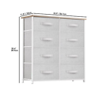 8 Drawers Dresser Storage Organizer Tower Unit Closet Chest for Bedroom