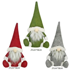 3pcs Christmas Faceless Gnome Santa Plush Dolls Xmas Ornament Toy Table Decor