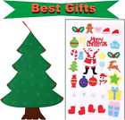 DIY Felt Christmas Tree Set Detachable Ornaments Kids Wall Decor Hanging Gift