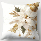 Holliday Pillow Covers 4pcs Set Gold Christmas Decoration Pillowcase For Home