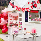 Valentines Day Garden Flag, Double Sided Burlap House Flag, Love Heart