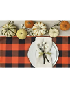 Table Runner Orange & Black Buffalo Check Plaid 13 x 71" Holiday Home Decor