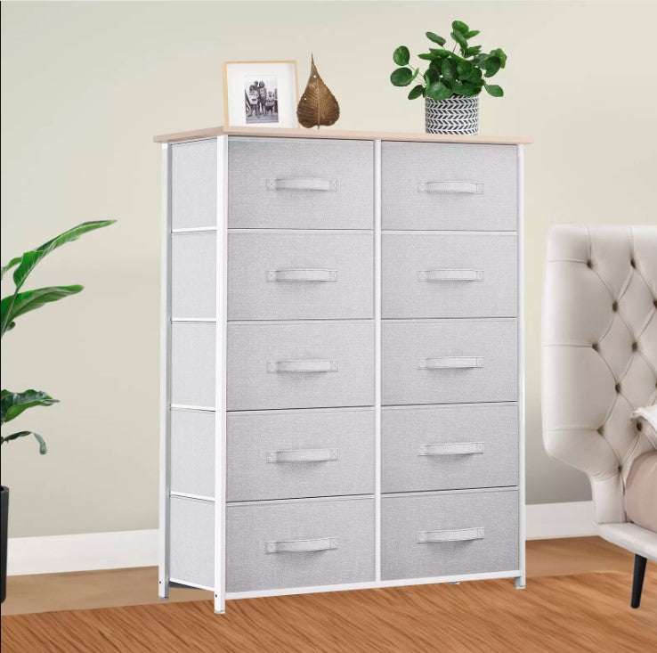 10 Drawer Dresser Home Unit Shelf Storage Closet Chest Organizer Tower