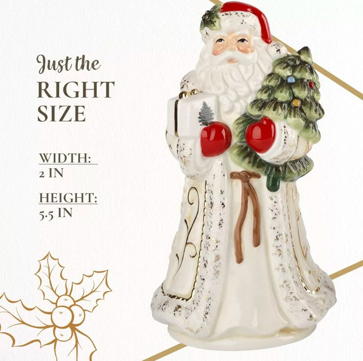 Christmas Tree Santa & Reindeer Salt & Pepper Set